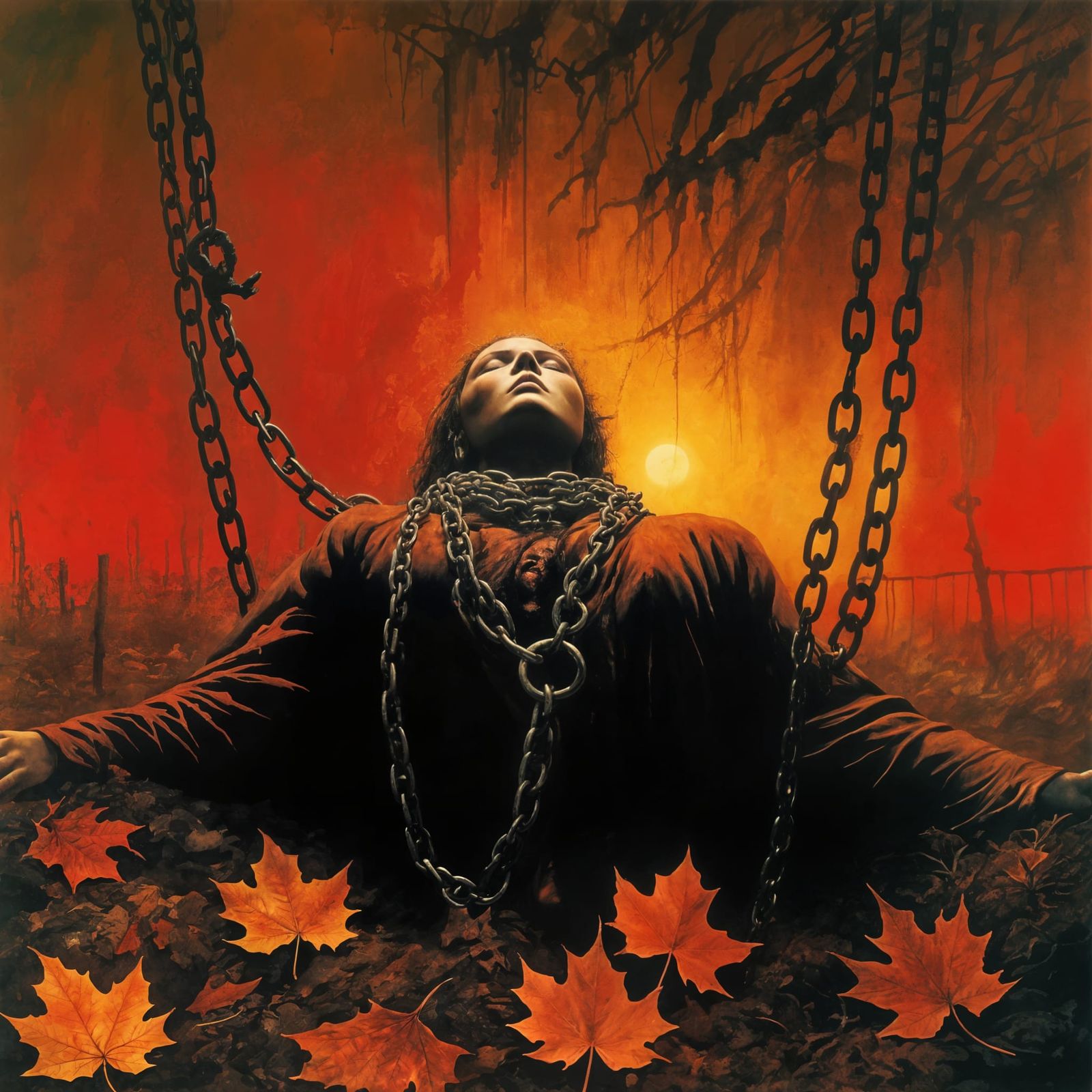 Goddess Imprisoned By Autumn Chains