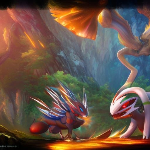 Detailed Pokemon Concept Art in 8K Resolution