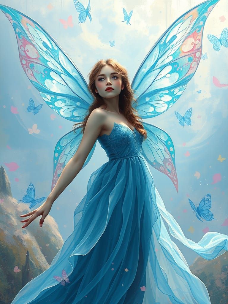 Ethereal Fairy in Dreamlike Vista