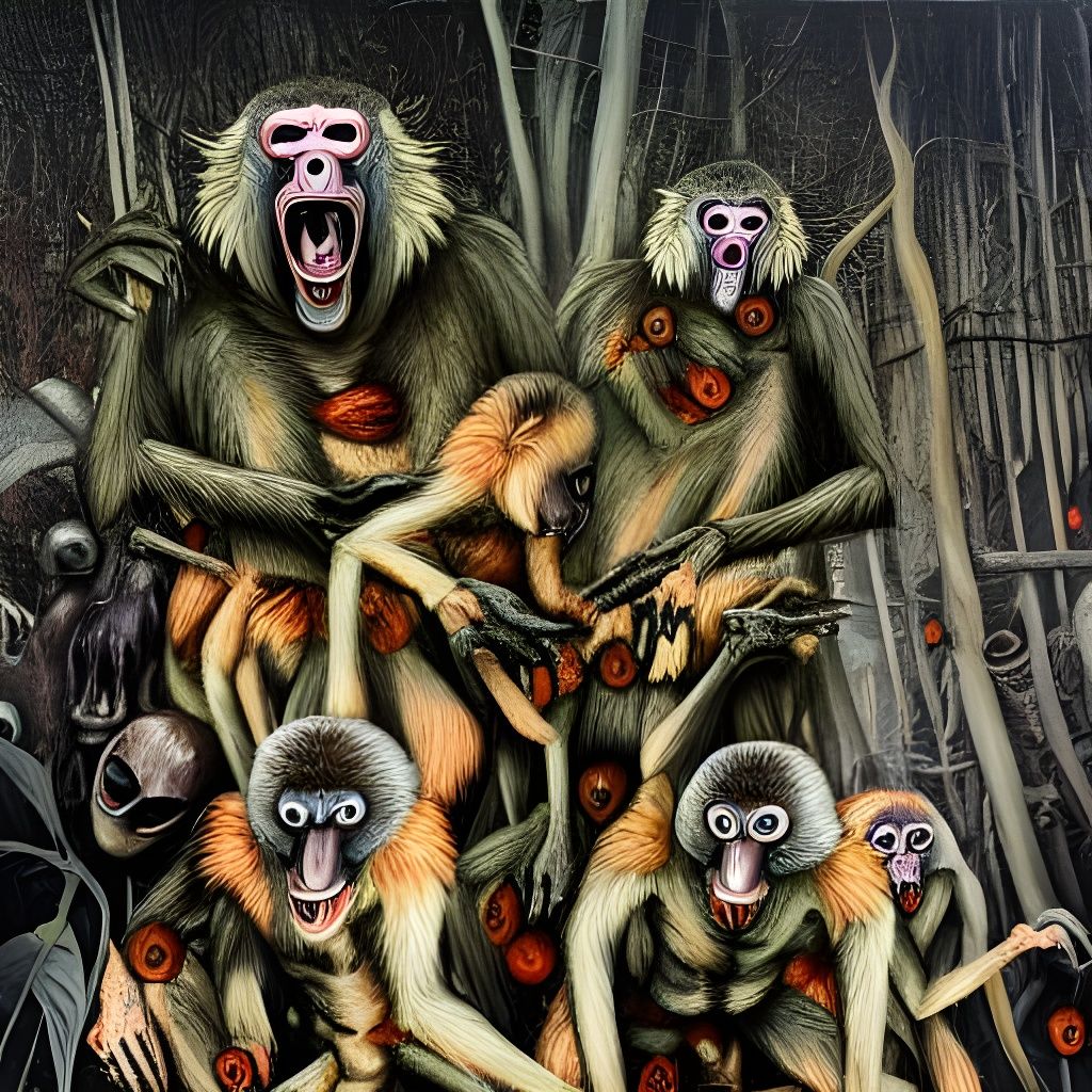 Sinister Baboon Death Ceremony in Ghastly Forest