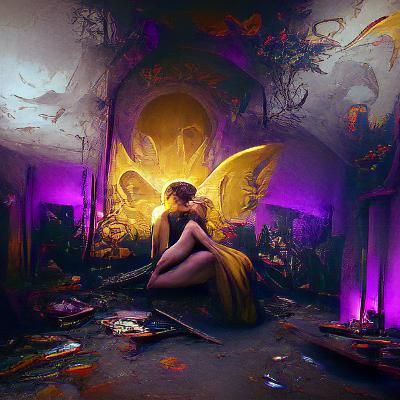 Angels and Demons in Dark Fantasy Style