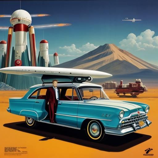 space age family transportation advertisement, Acme corporat...