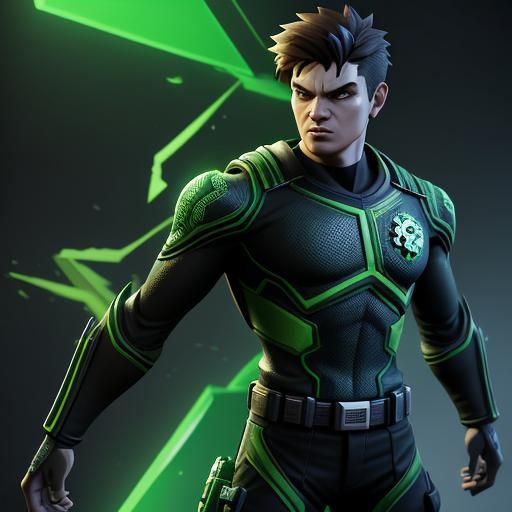 Ben 10 in 3D Game Cinematic Style