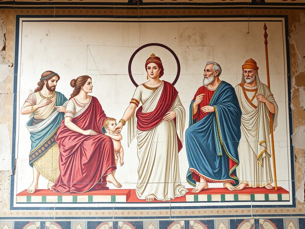Roman Fresco of Empress Livia and Family