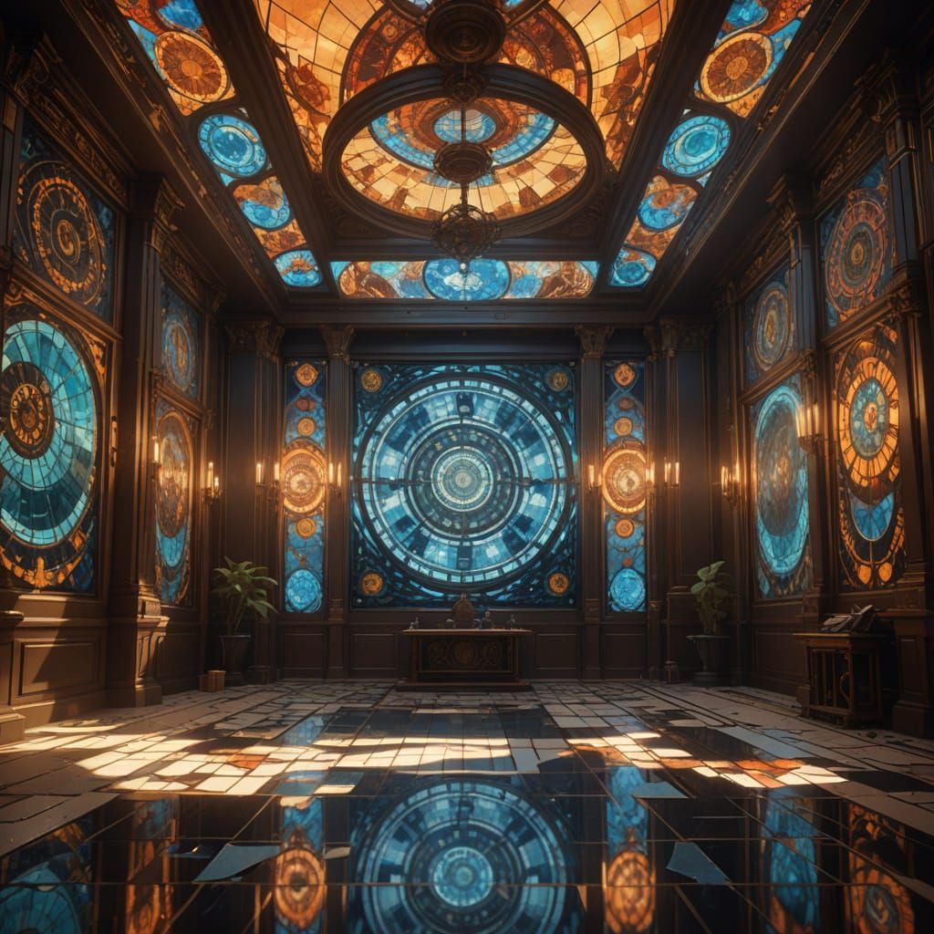 Surreal Twin Reflections in Mirrored Chaos