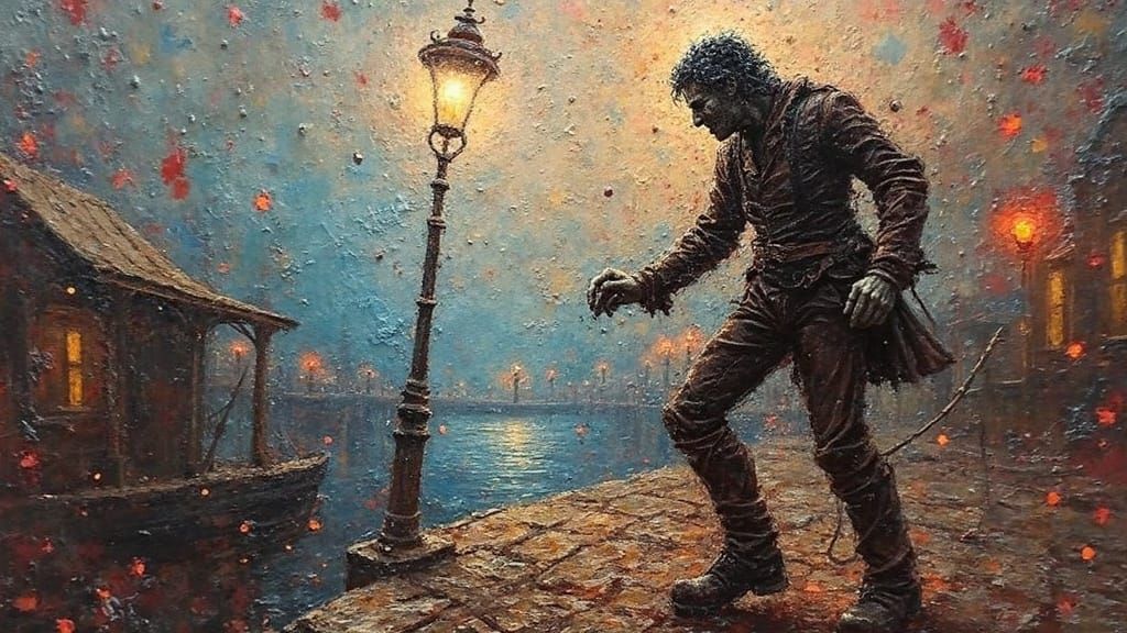 Drunk Pickpocket in Gritty Surreal Old West Docks