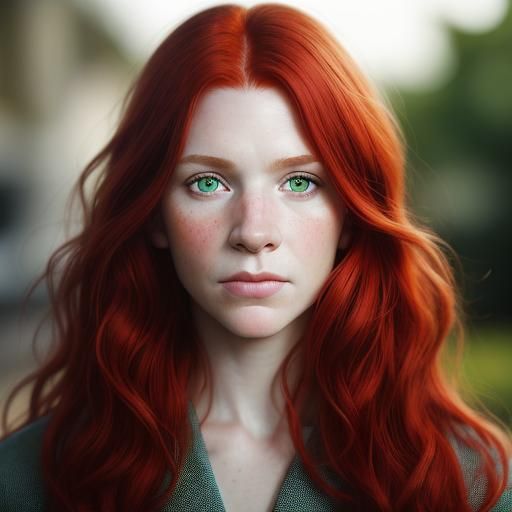 Professional Portrait of a Red-Haired Woman