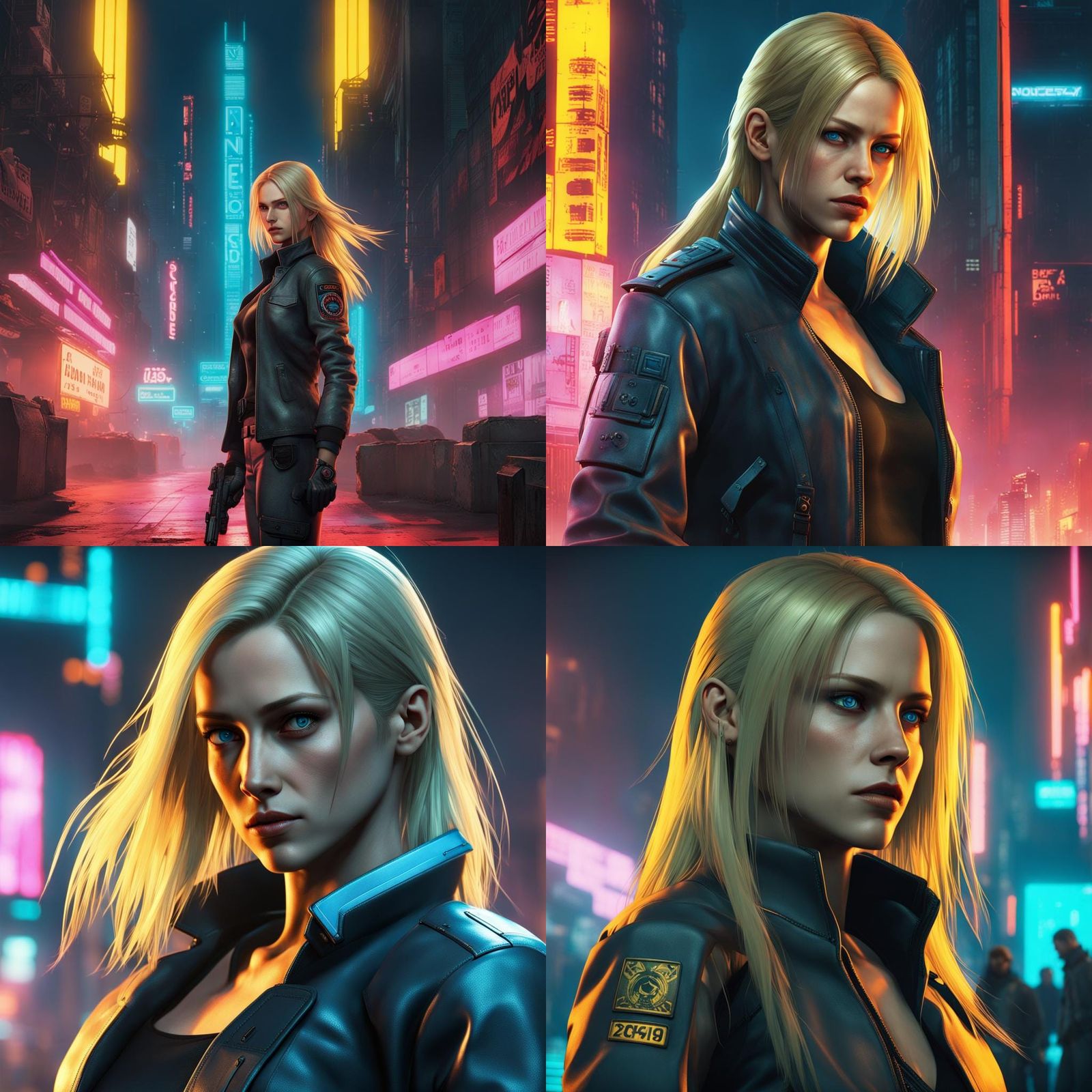 Special Agent in Cyberpunk 2099 Style