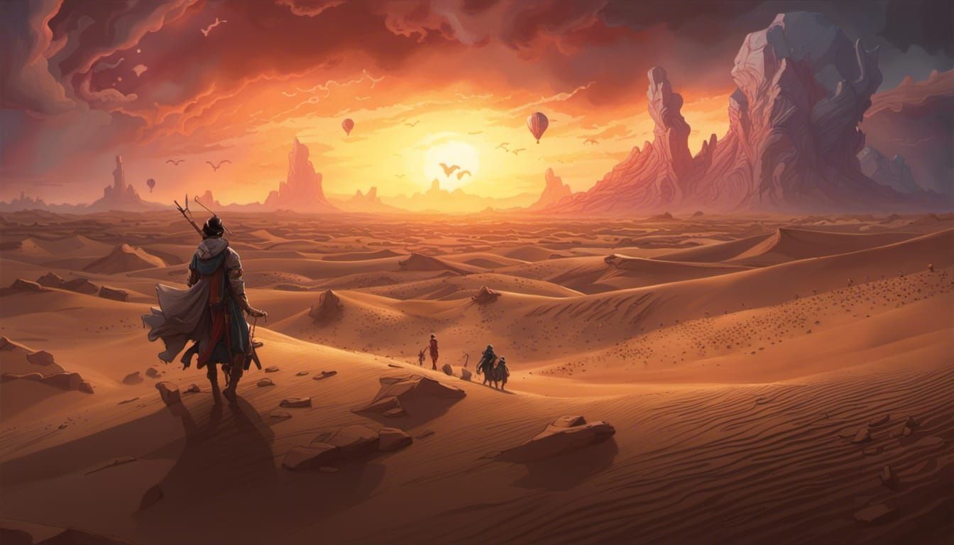 Desert Sunset Sandstorm: A Fantasycore Masterpiece