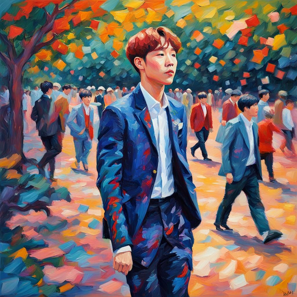 J Hope at the Prom: An Expressionist Oil Painting
