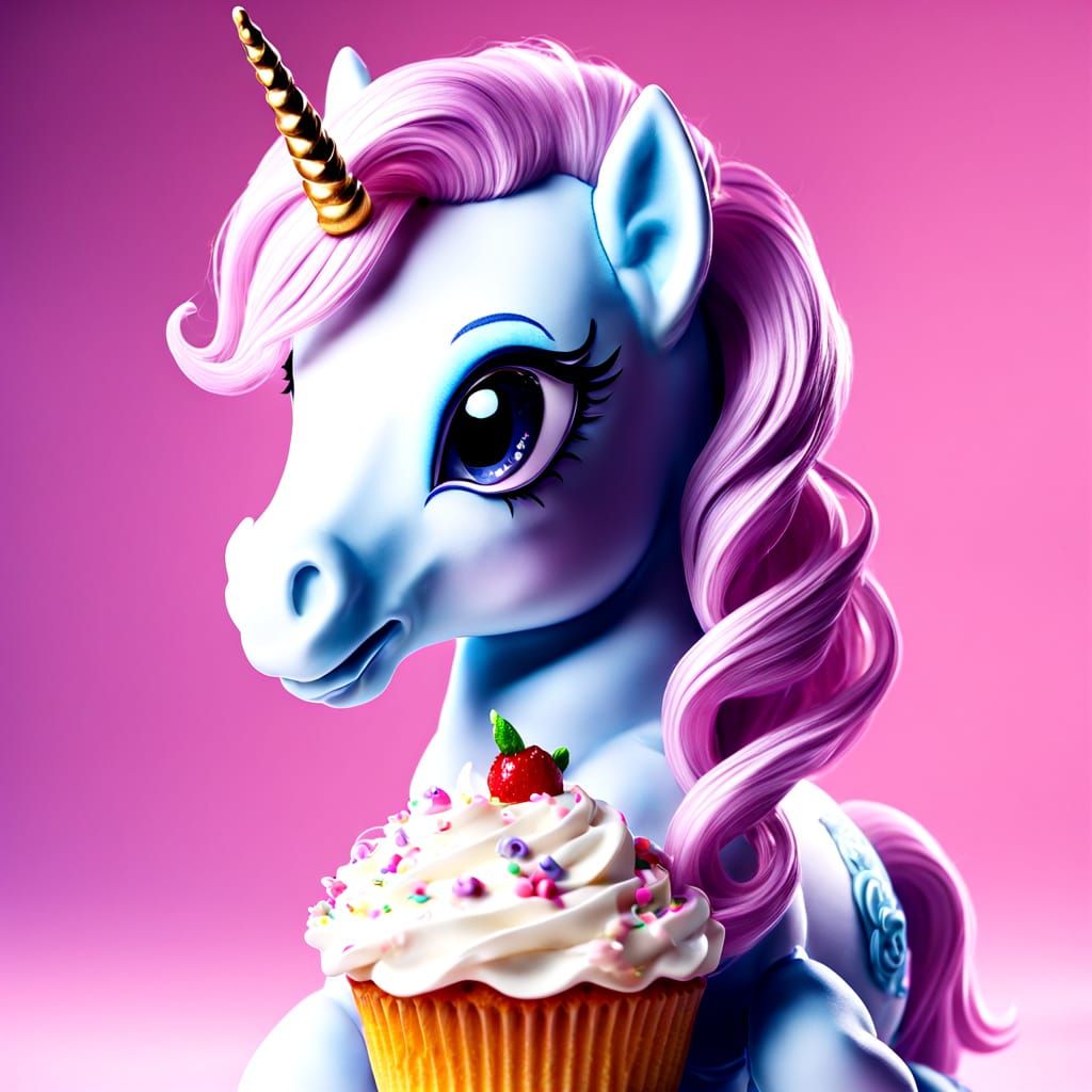 Whimsical My Little Pony Unicorn in Hyperrealistic HDR