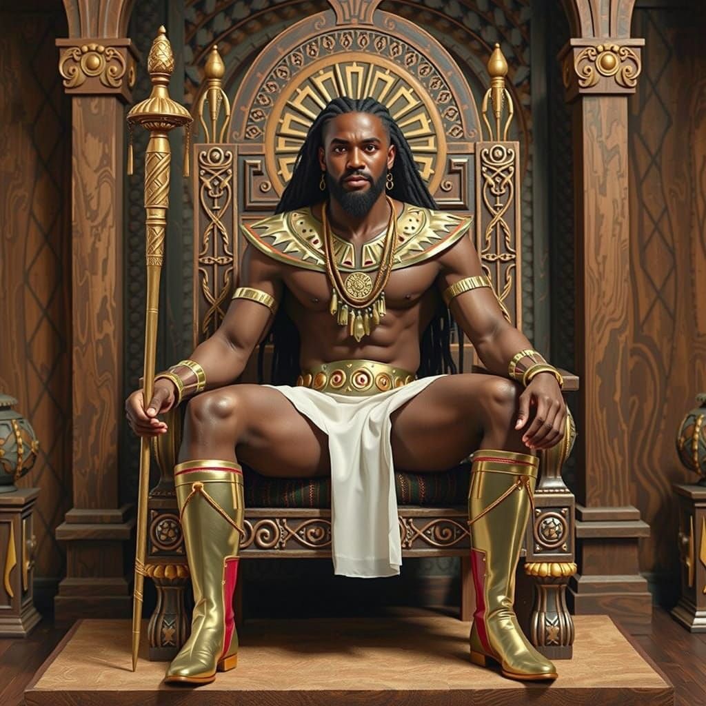 African Prince in Ancient Splendor