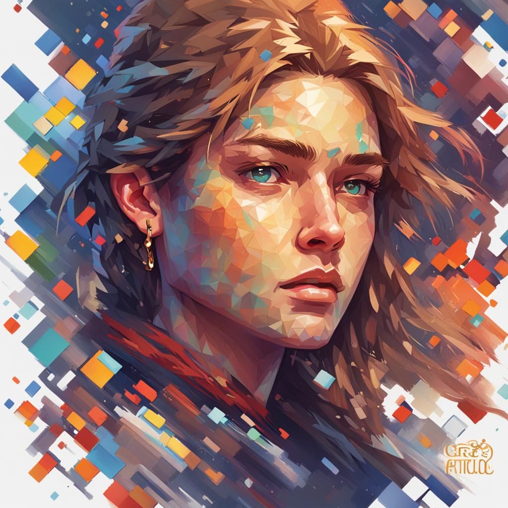 Detailed Portrait in Volumetric Lighting Style