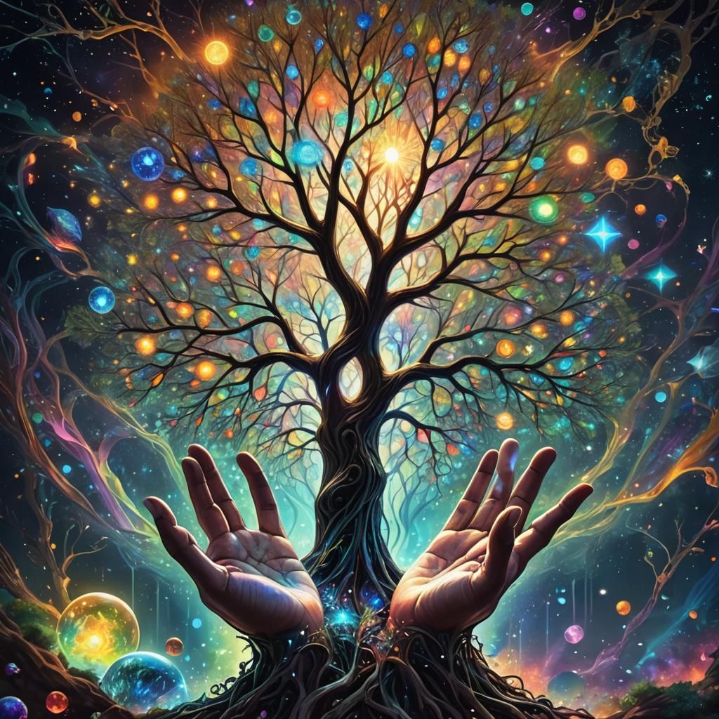 Iridescent Tree of Knowledge in Cosmic Rays