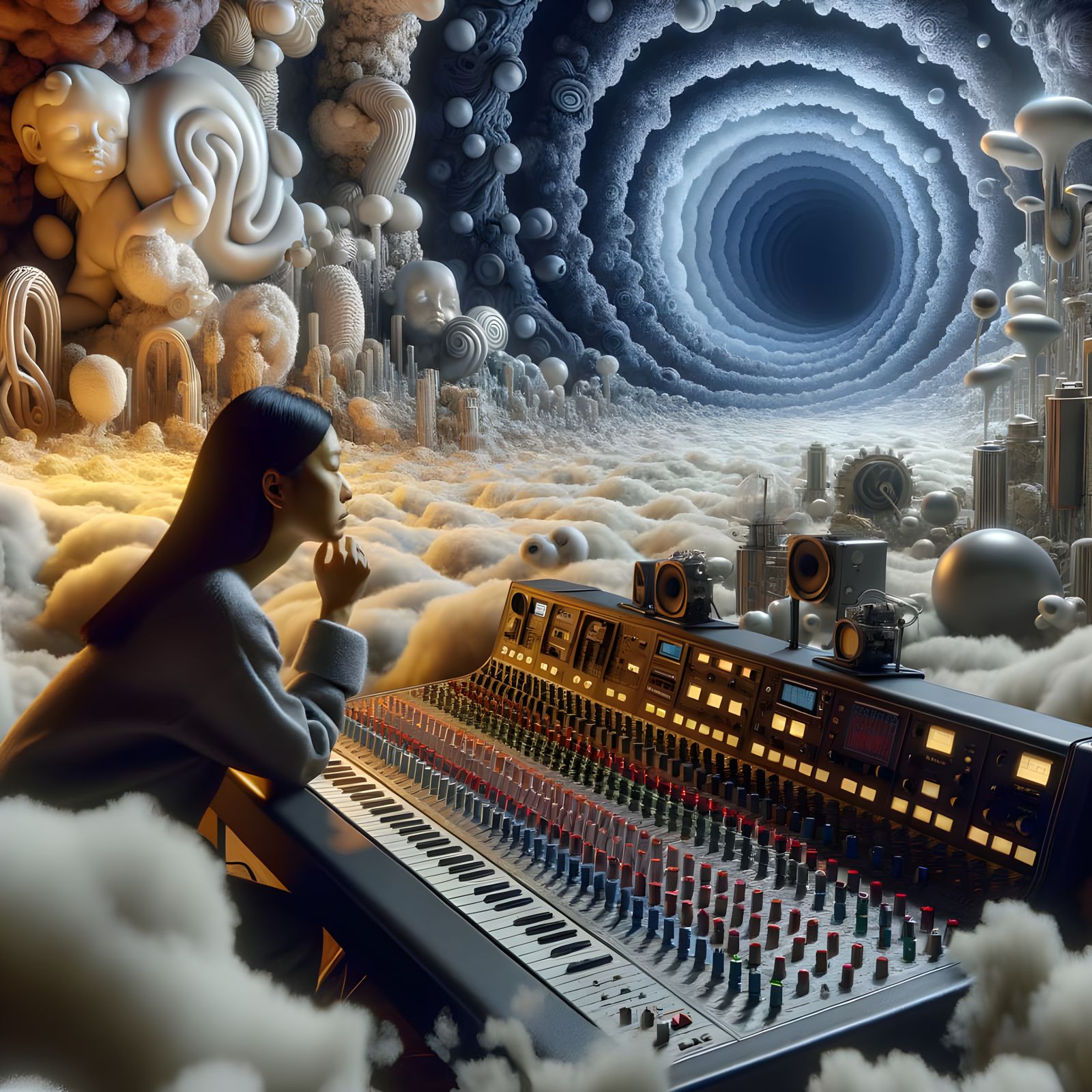 Surreal Sound Studio in a Realm of Contrasting Textures