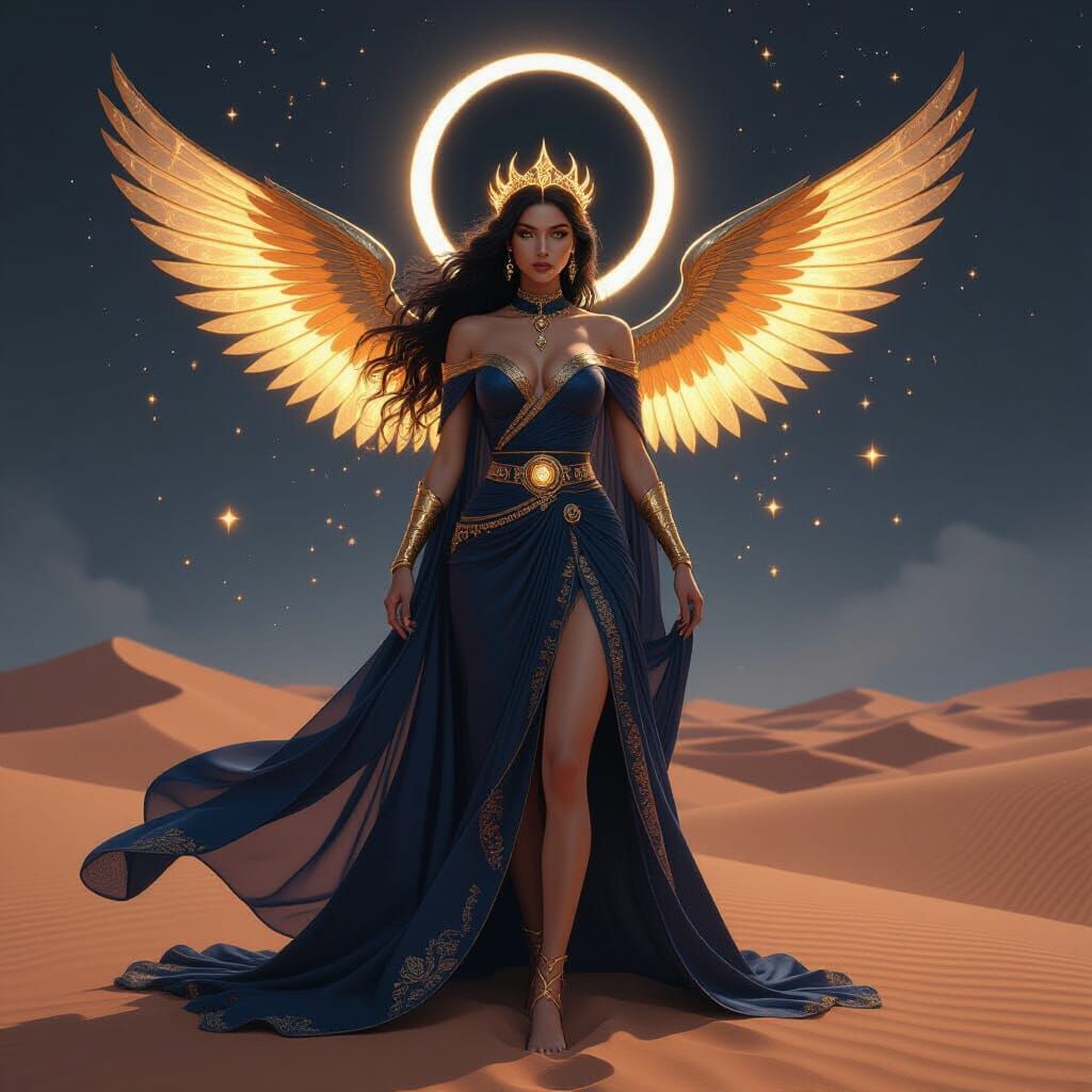 Eclipse Princess in Hyper-Realistic Fantasy Style