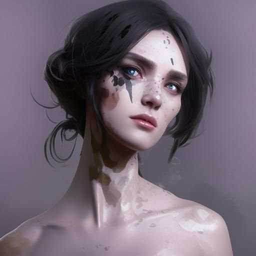 Hyperdetailed Dalmatian Portrait in Art Nouveau Style