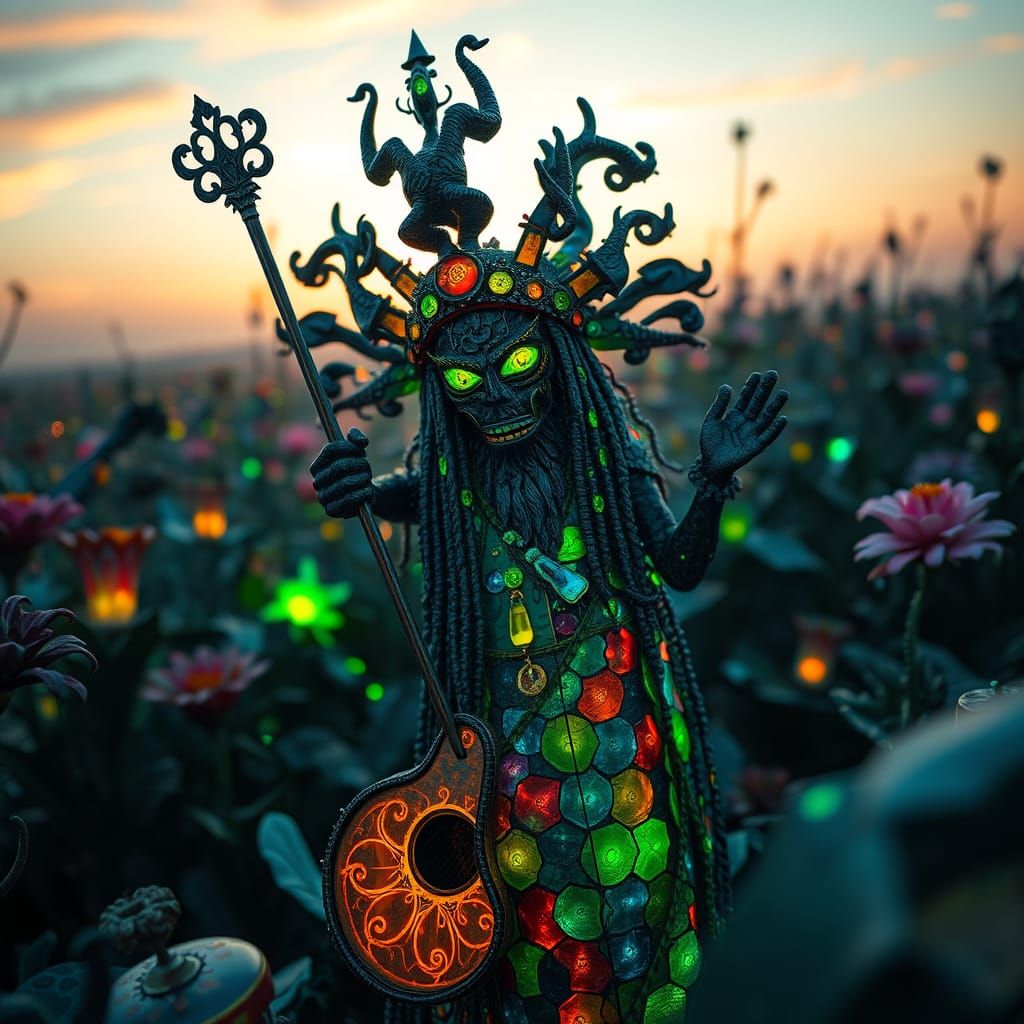 Mystical Shaman Reassembles Shattered Music in Vibrant, Biol...