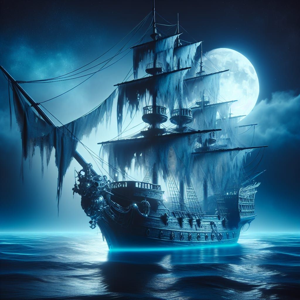 Ghost pirate ship