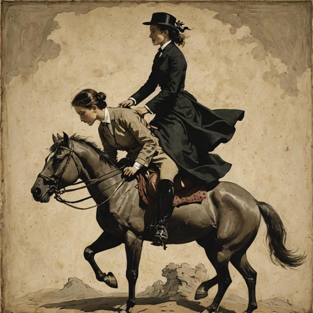 Girl Rides Man: An AI Interpretation