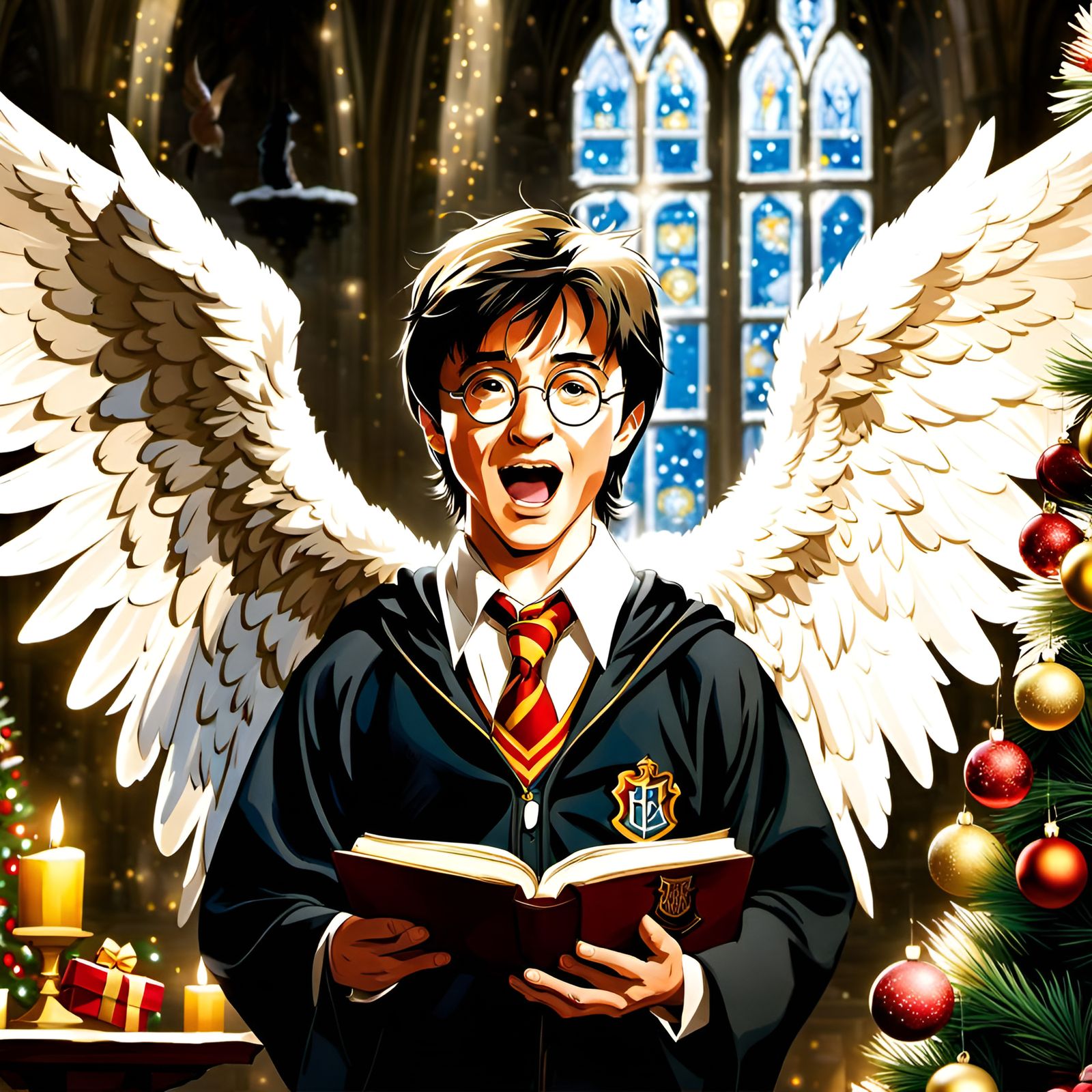 Harry Potter Angel Sings on Christmas Day