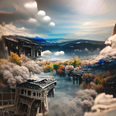 Vast Memory Landscape in Detailed Matte Painting Style