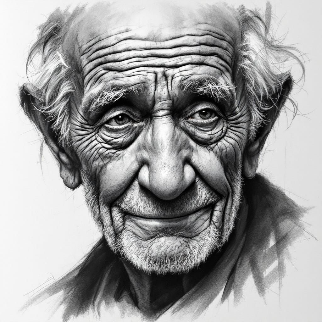 Weathered Gentleman with Timeless Wisdom