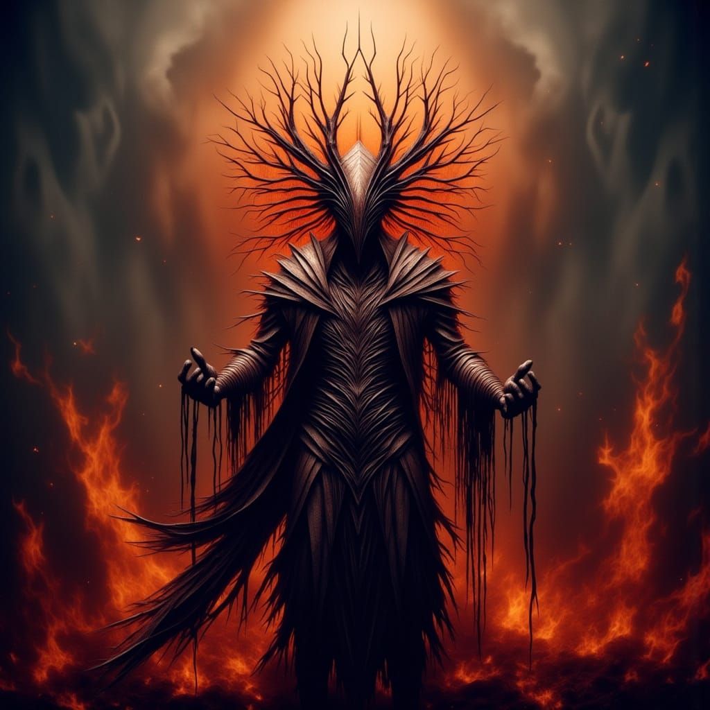 Raziel the god of Chaos, Trickery, Luck and Fire.