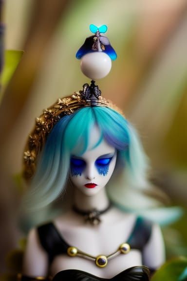 Lesbian Fairies Kissing with Blue Wings