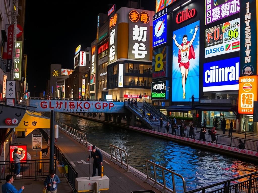 Gliko Man sign in Osaka