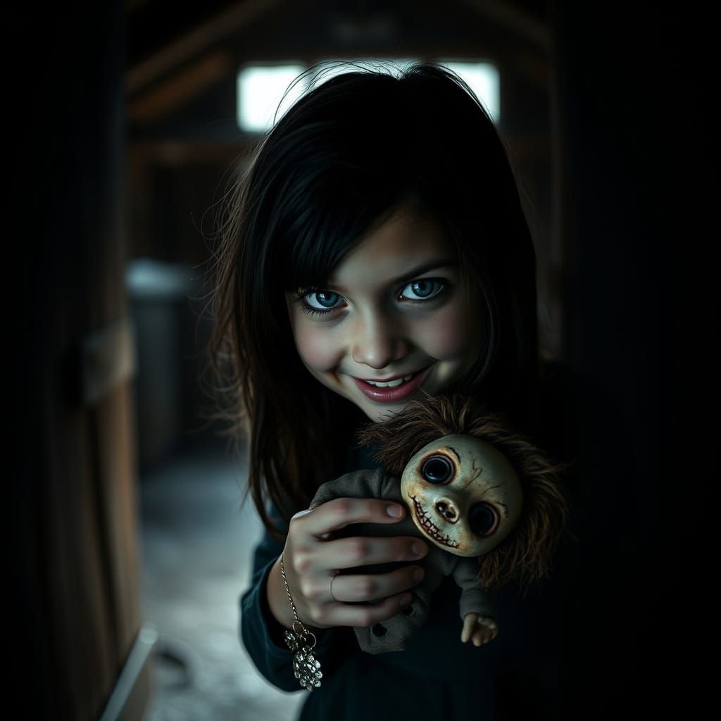 Mysterious Girl in a Haunted Stable