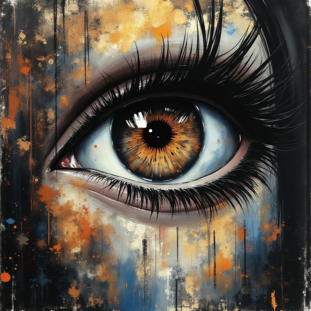 AI Generated Image with Retro Polaroid Style