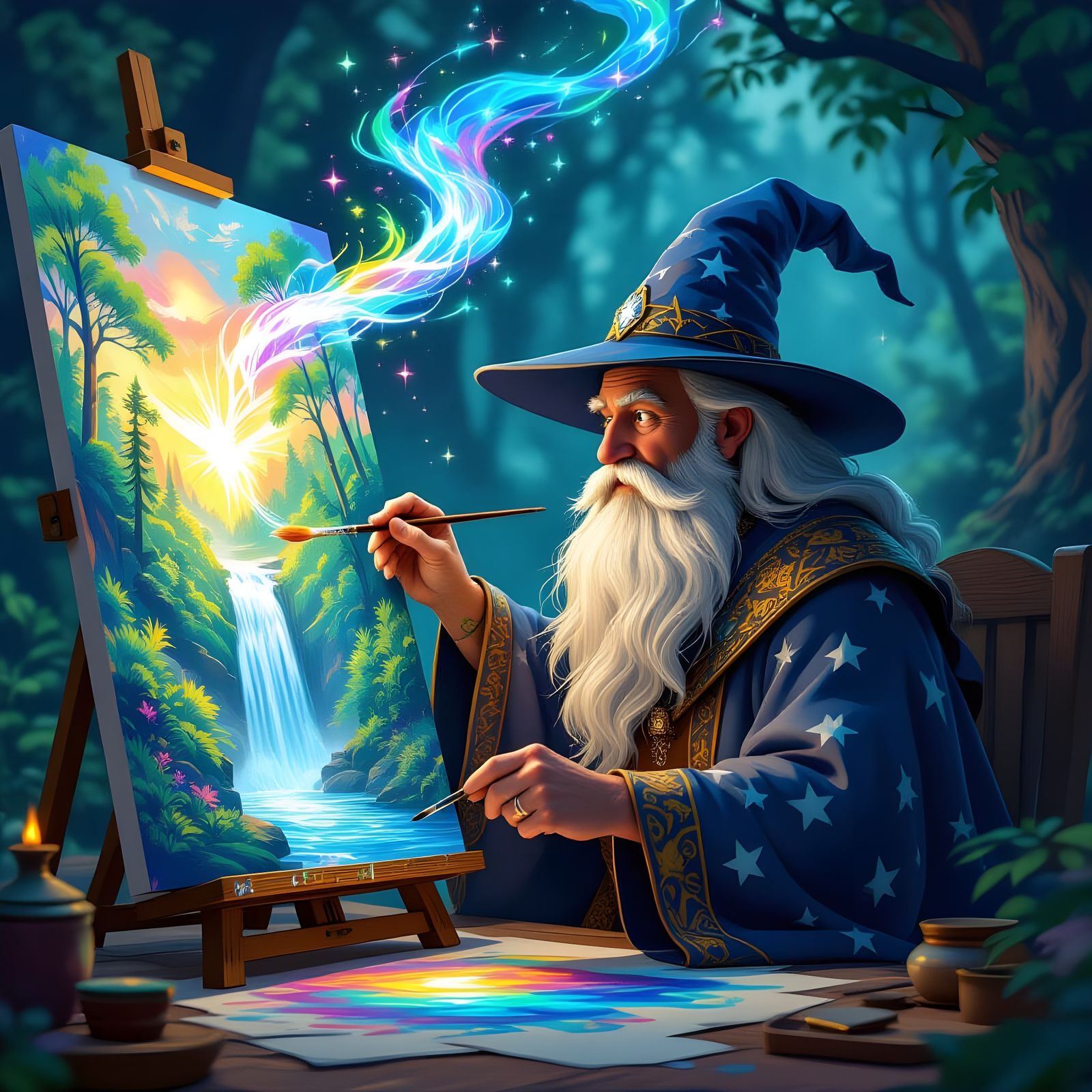 Wizard Creates Living Art in Dynamic Animation Style