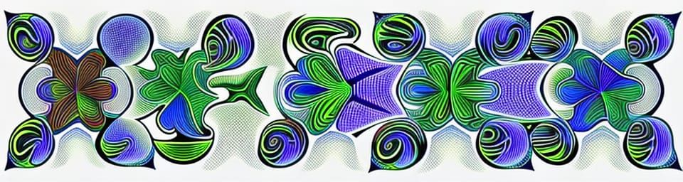 Fractal Green Tree Frog with Crystalline Structure