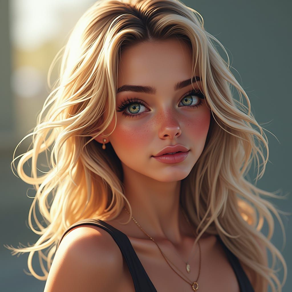 Clean Cartoon Style Image