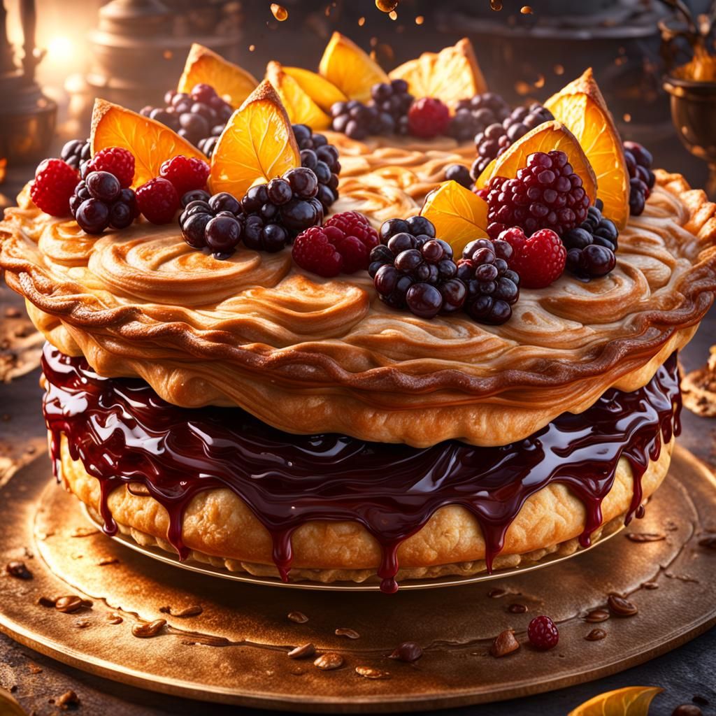 Kings Frangipane Pie: Detailed Matte Painting