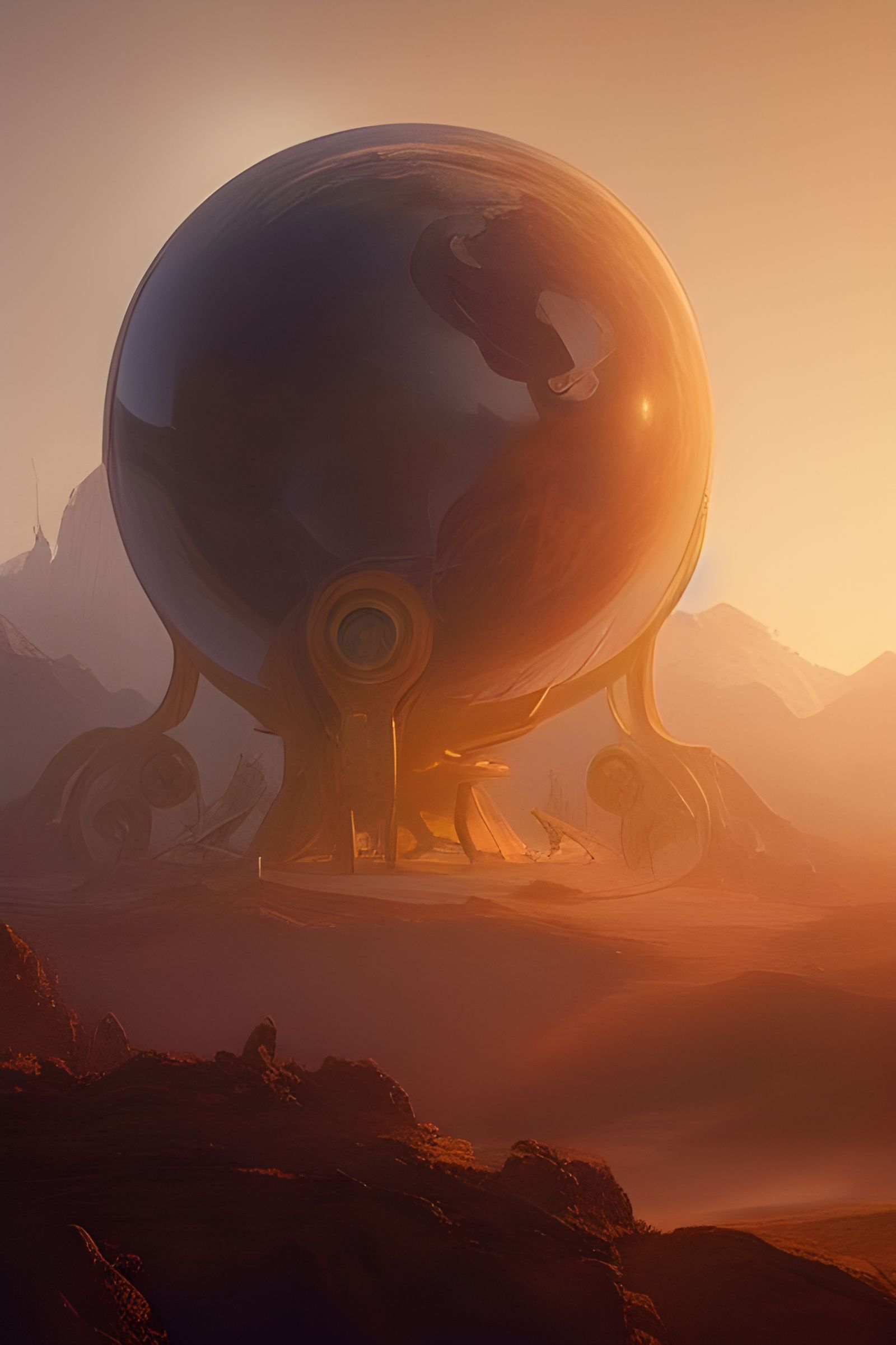Inner Earth Art Nouveau Concept Art