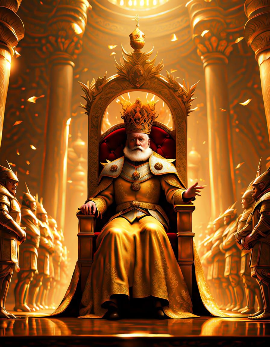 Golden Emperor Crowns Himself Amidst Grand Parade