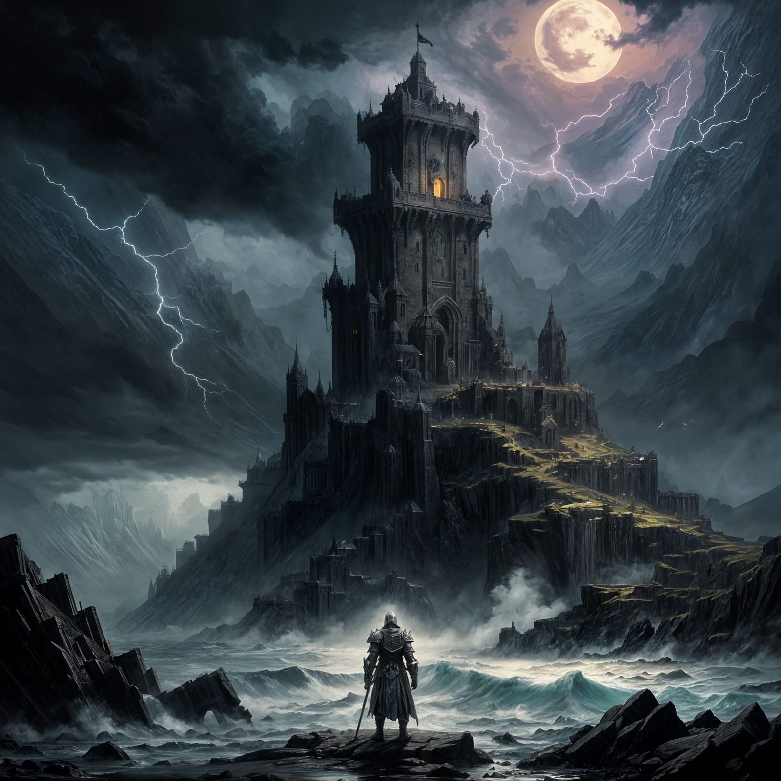 Spectral Knight Guards Obsidian Tower