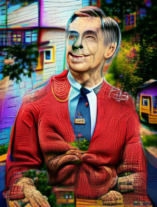 Creepy Ghoul Mr. Rogers in 8K Resolution