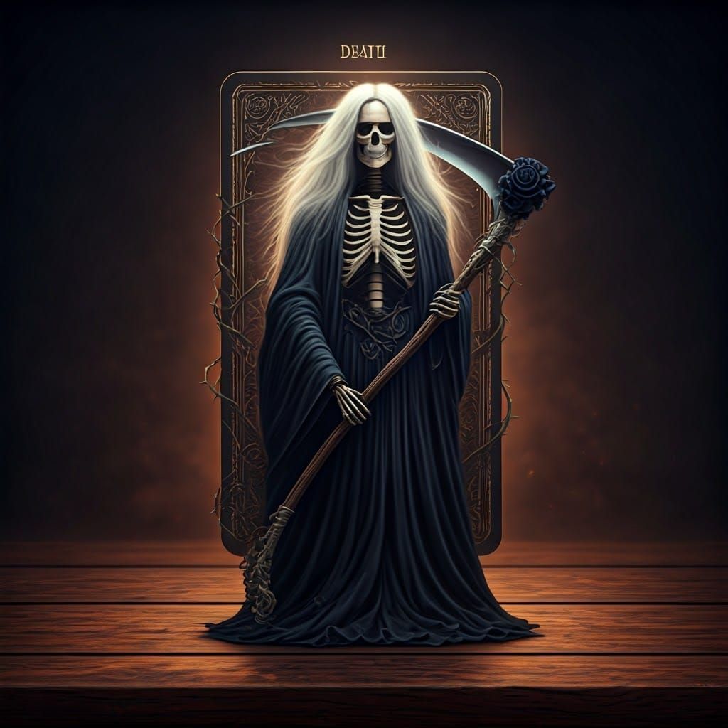 Death Tarot Card in 3D Digital Matte Painting