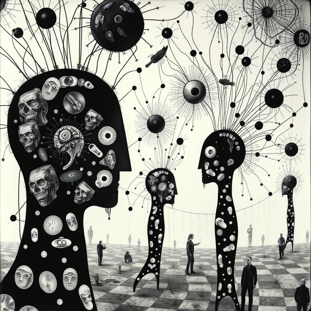 Hallucinatory Abstract Hive Minds in Post-Modern Art