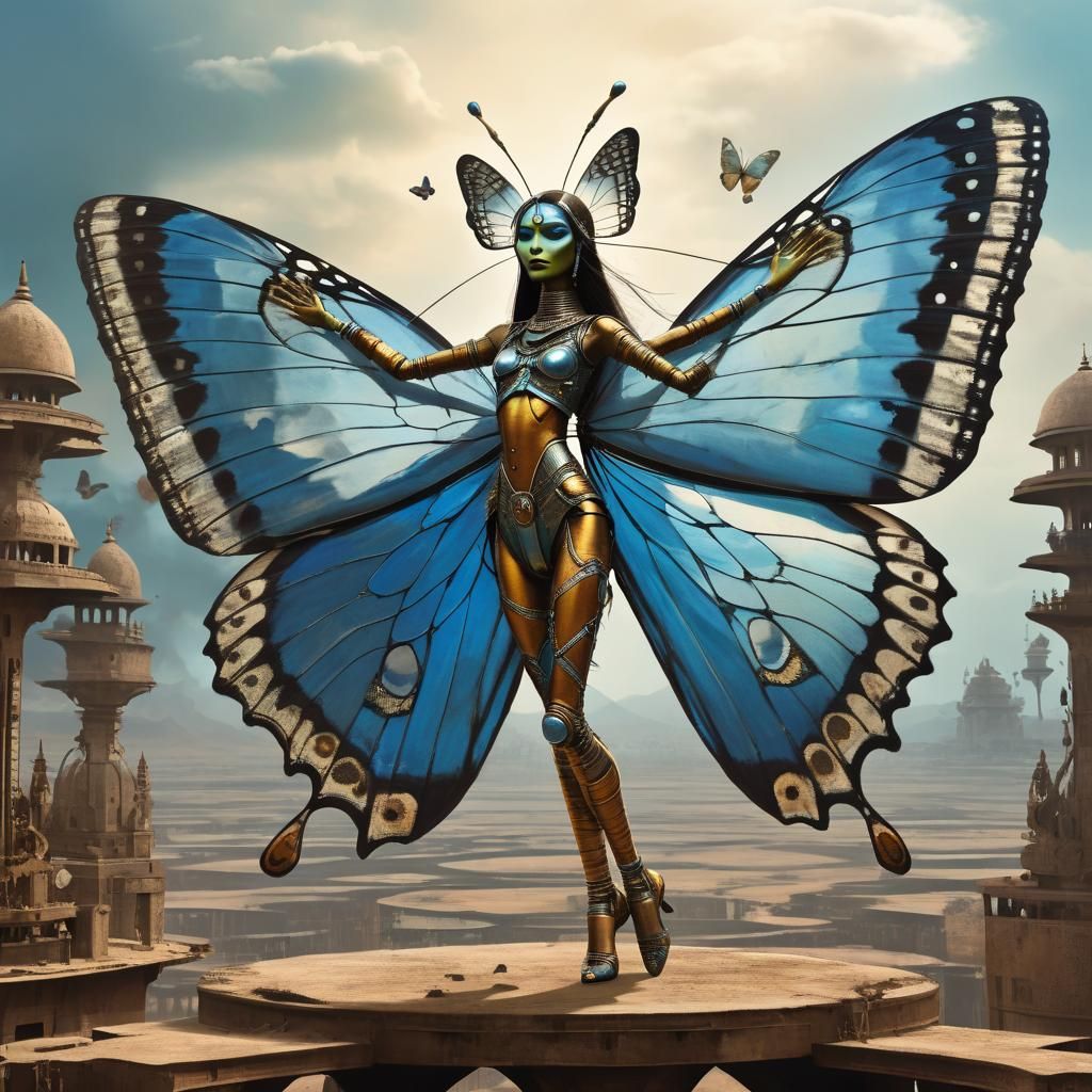 Iron Butterfly Goddess in Elegance