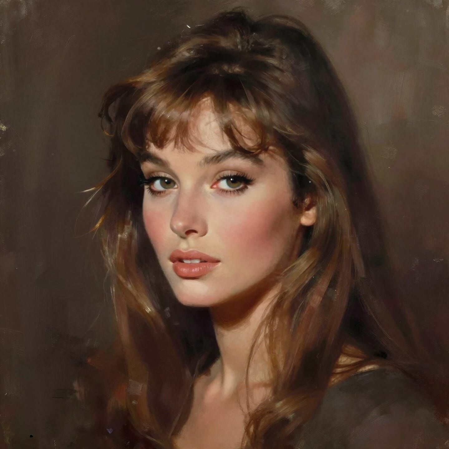 Brigitte Bardot Figurative Portrait with Painterly Style