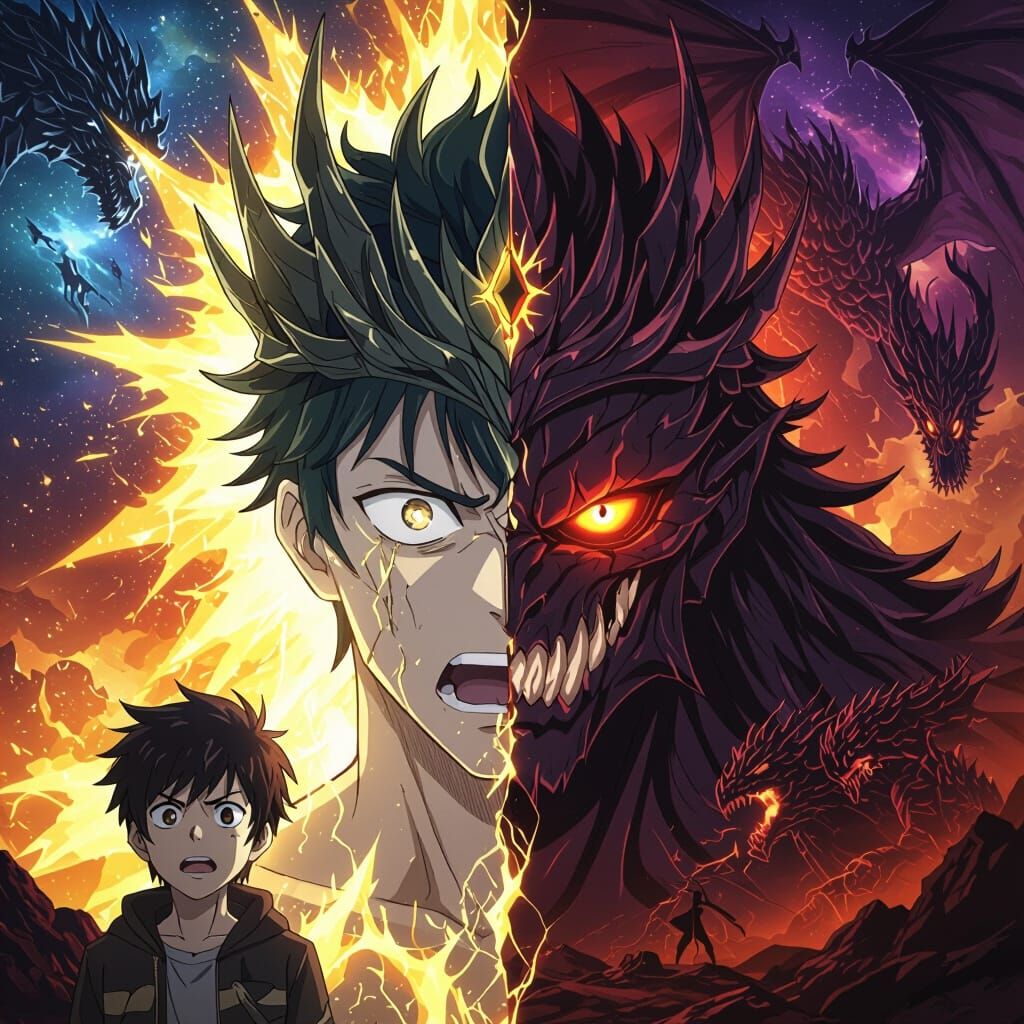 Split Face: Boy to Monster King Transformation