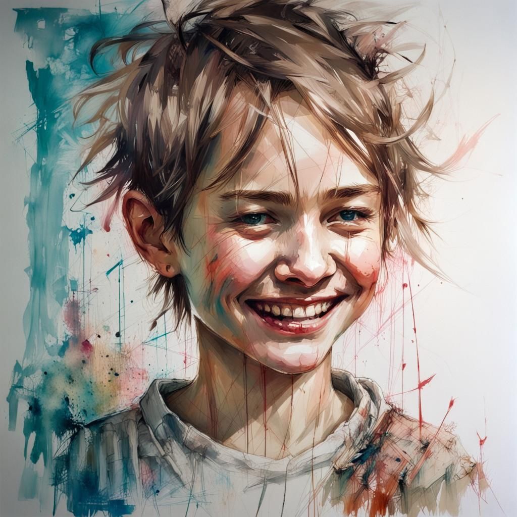 Intriguing Portrait with Machiavellian Smile