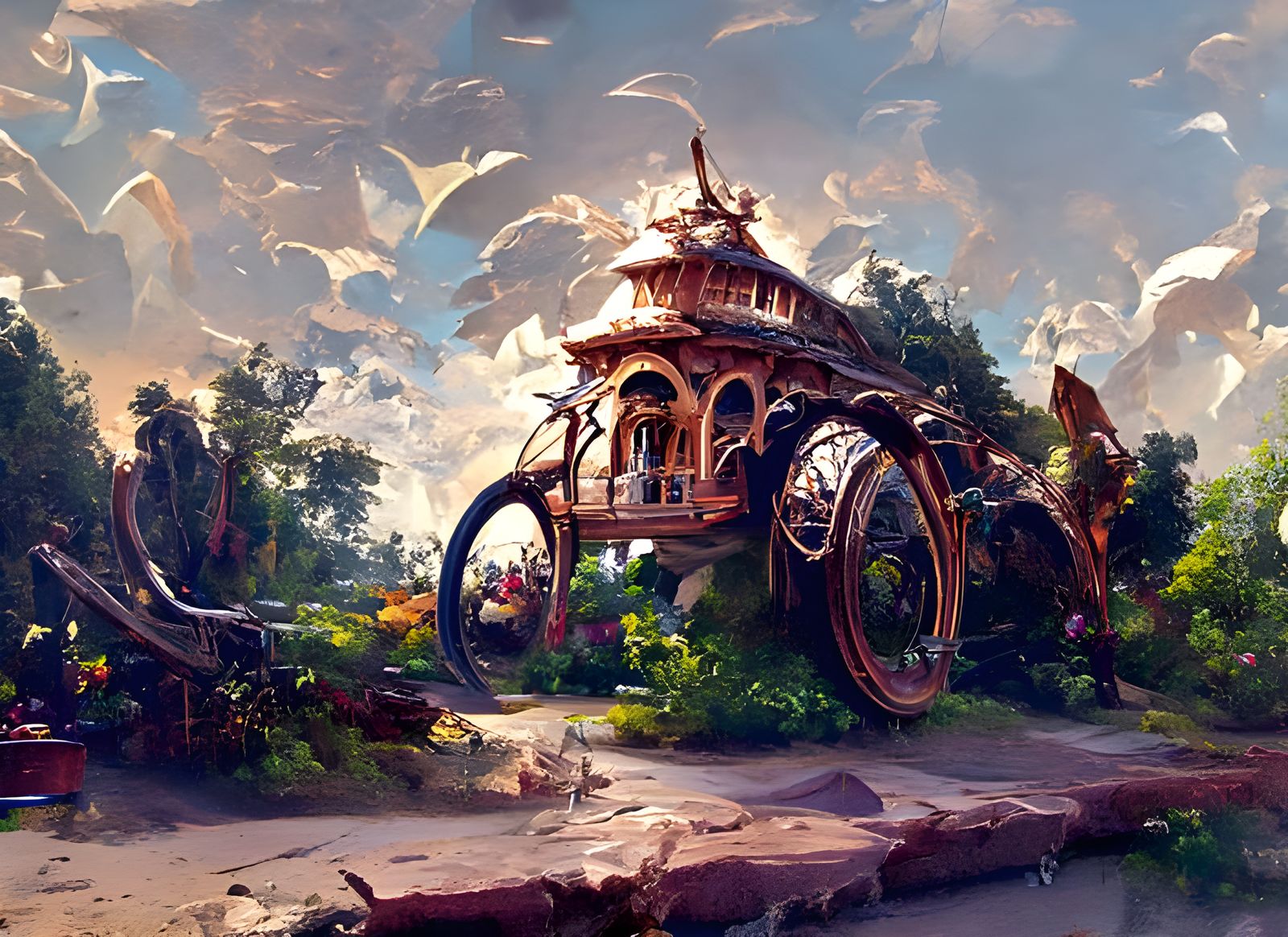 Surreal Chariot House