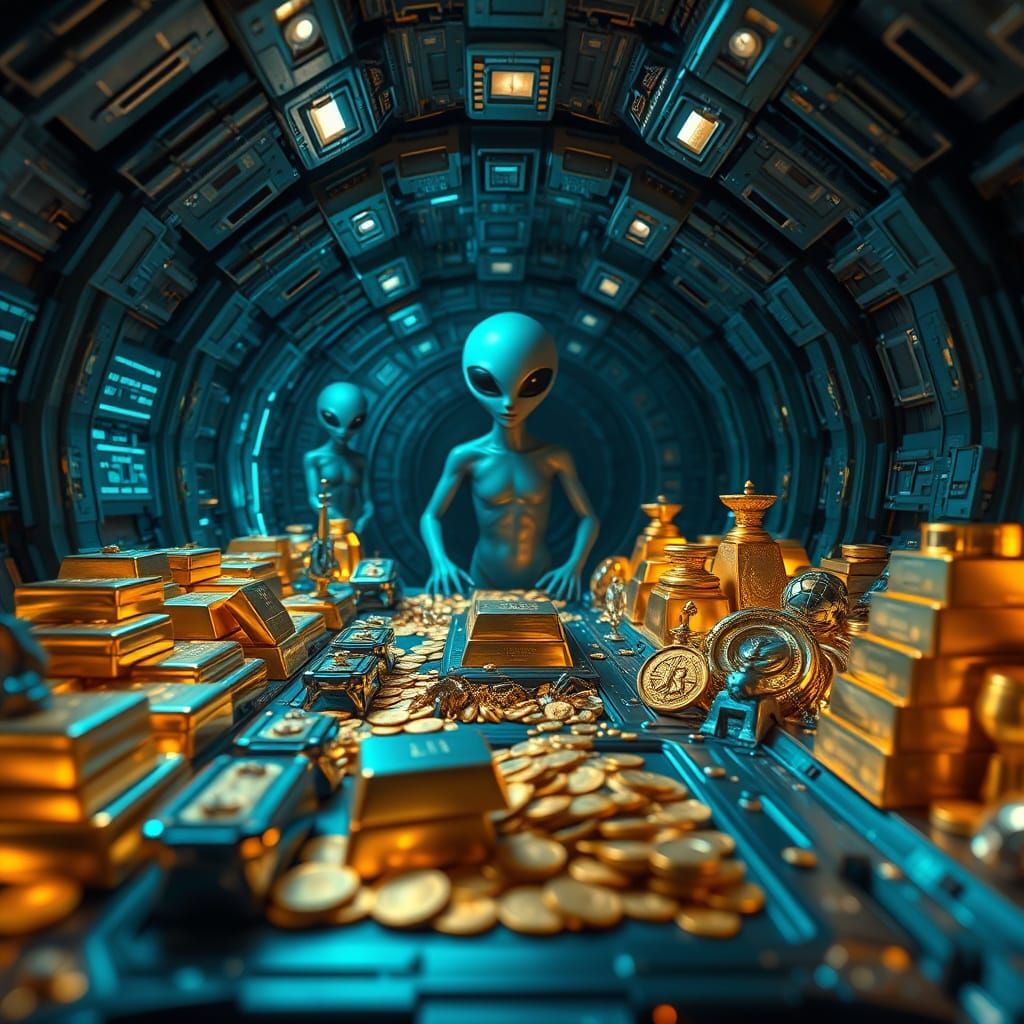 High-Tech Vault of Alien Treasures