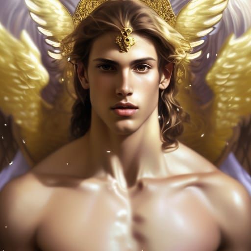 Angelic Prince Portrait in Hyperdetailed Style