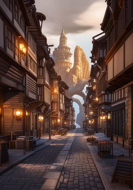 Dragon in Mandelbulb 3D City: Cinematic 3D Render